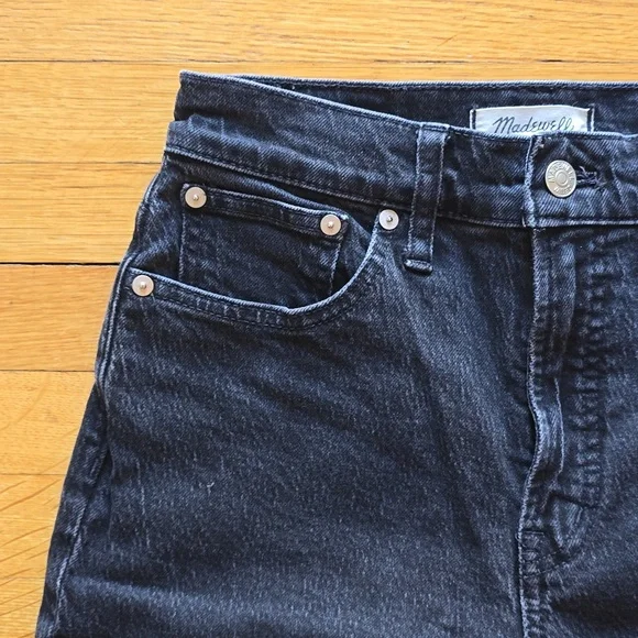 Madewell, The Perfect Vintage Wide-Leg Jean, Black, EUC, Women's 26 - Picture 6 of 16